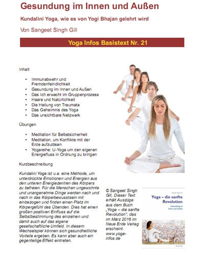 Tous les 23 textes de base de Yoga Info jusqu'en 2017
